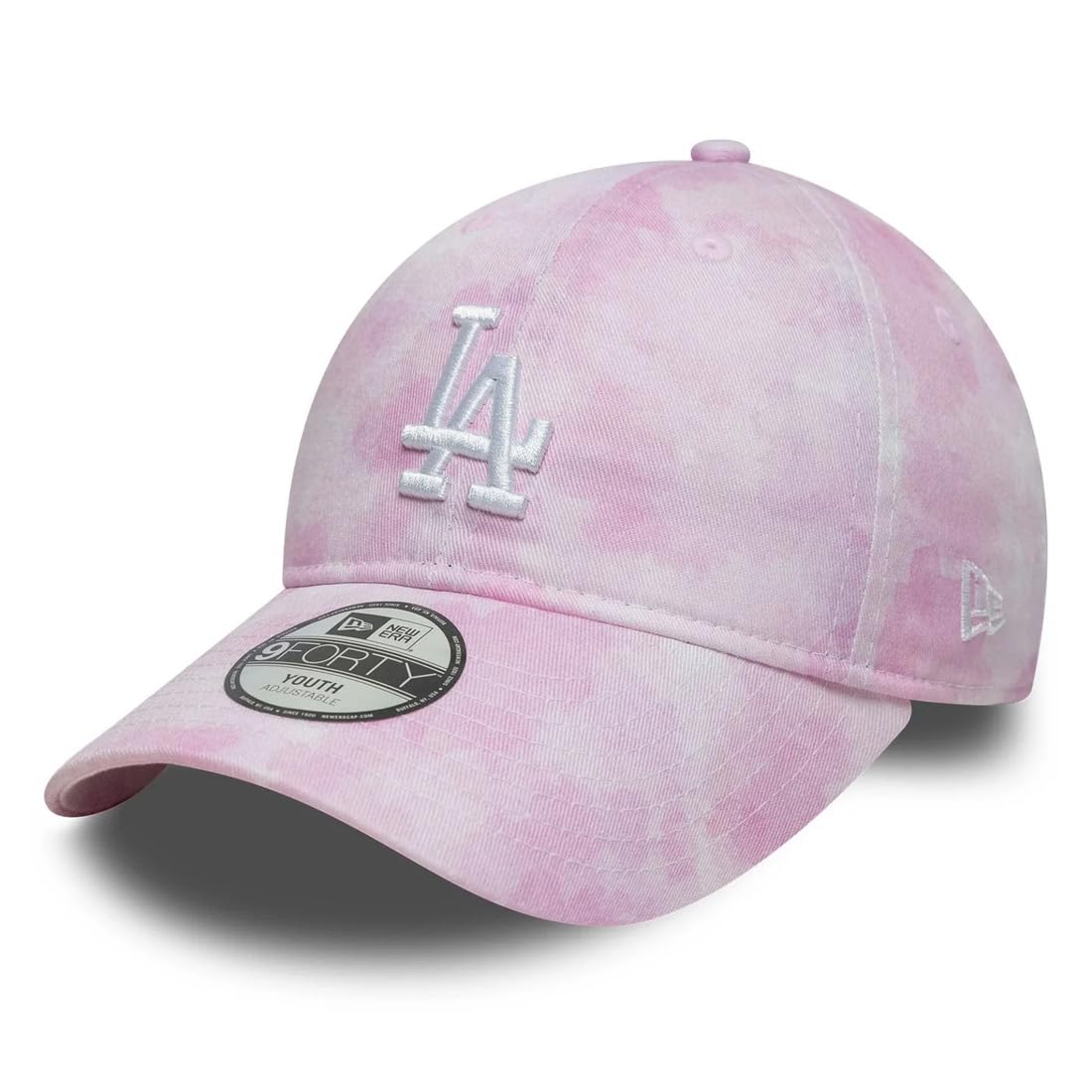 New Era LA Dodgers MLB Tie Dye 9Twenty Baseball Cap, Pink