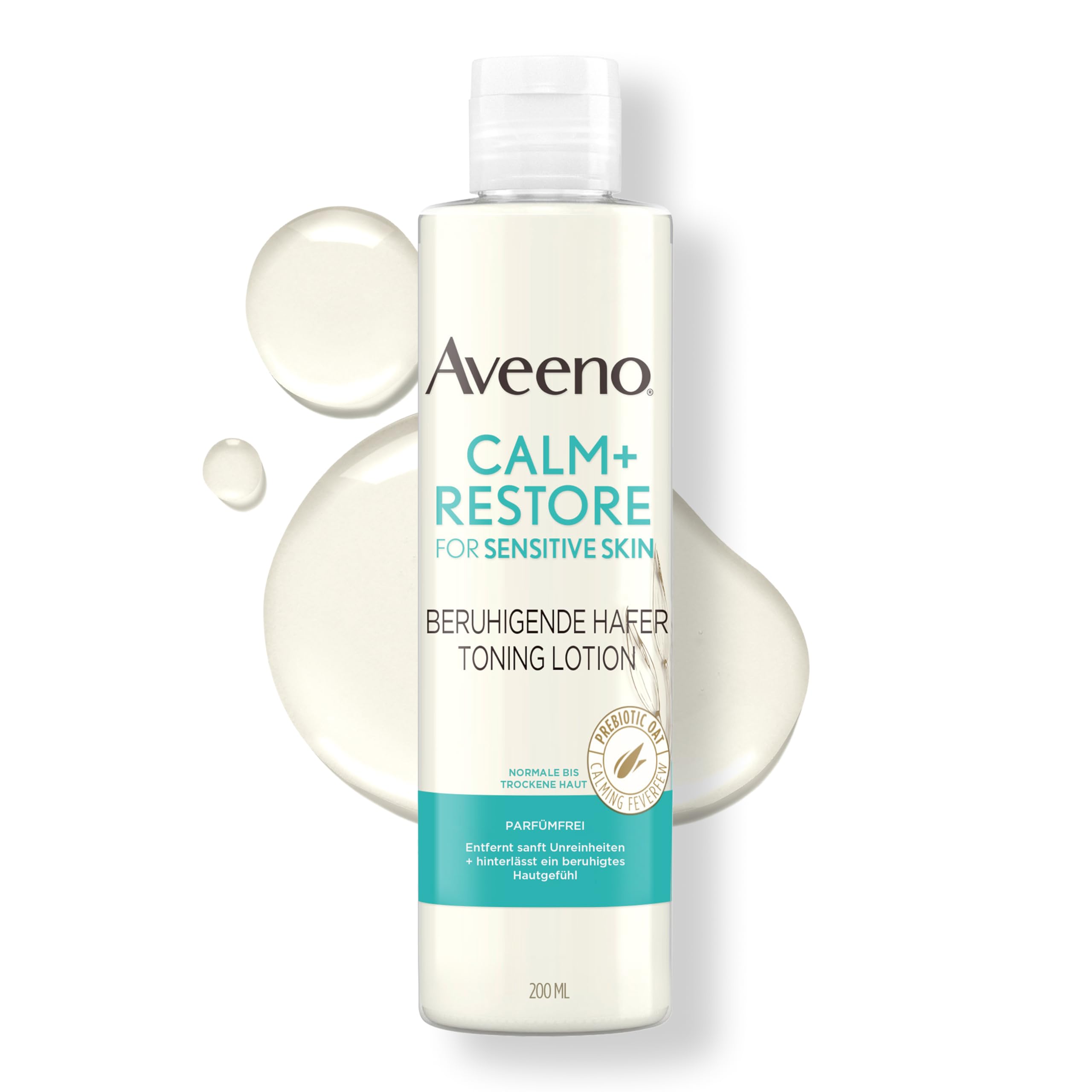 Aveeno Calm+Restore Toning Lotion – Pulizia Delicata E Struccante Con Estratto Di Avena, Senza Profumo E Dermatologicamente Testato Per Pelli Sensibili-image