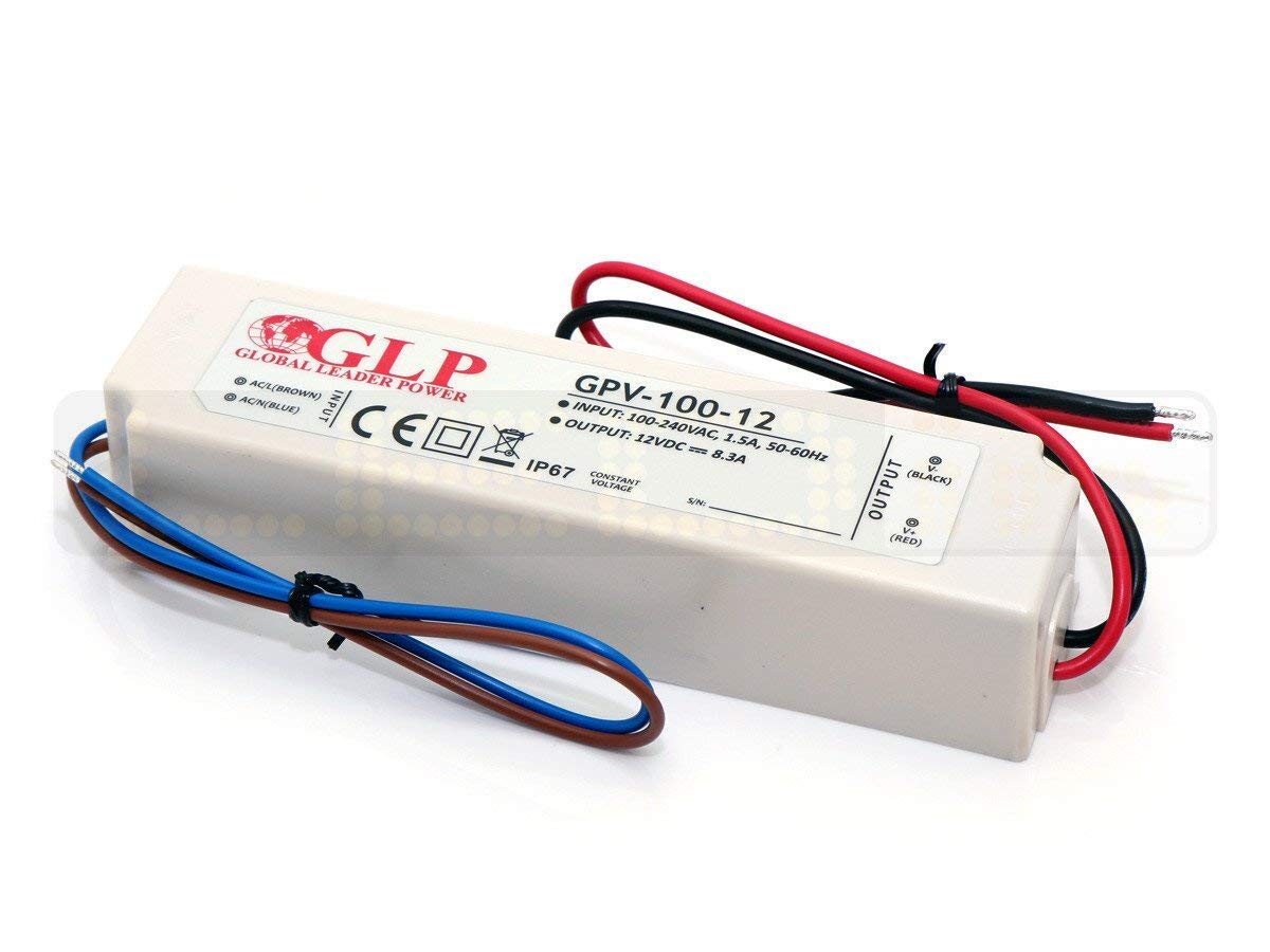 Transformator LED 100 W 8,3 A 12 V zasilacz IP67 wodoszczelny transformator sterownik do ?arówek LED o?wietlenie