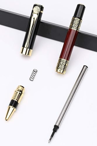 Miniatura 5 de YIVONKA Bolígrafos personalizados personalizados con grabado gratuito bolígrafo con rodillo bolígrafo de recarga media tinta negra regalos