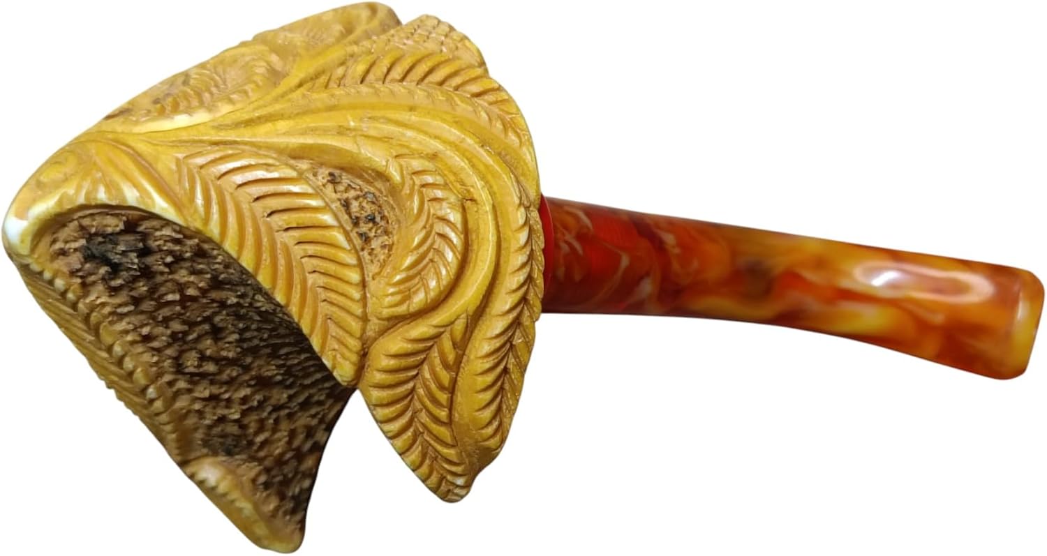 Block Meerschaum Crimson Petal lord King Pipe