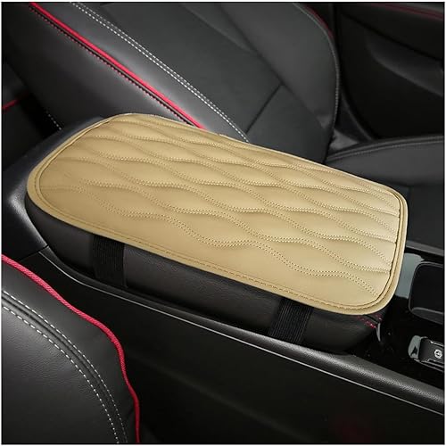 Osilly Funda para consola central de automóvil, piel sintética, impermeable, para reposabrazos, suave, antideslizante, protector de caja de asiento