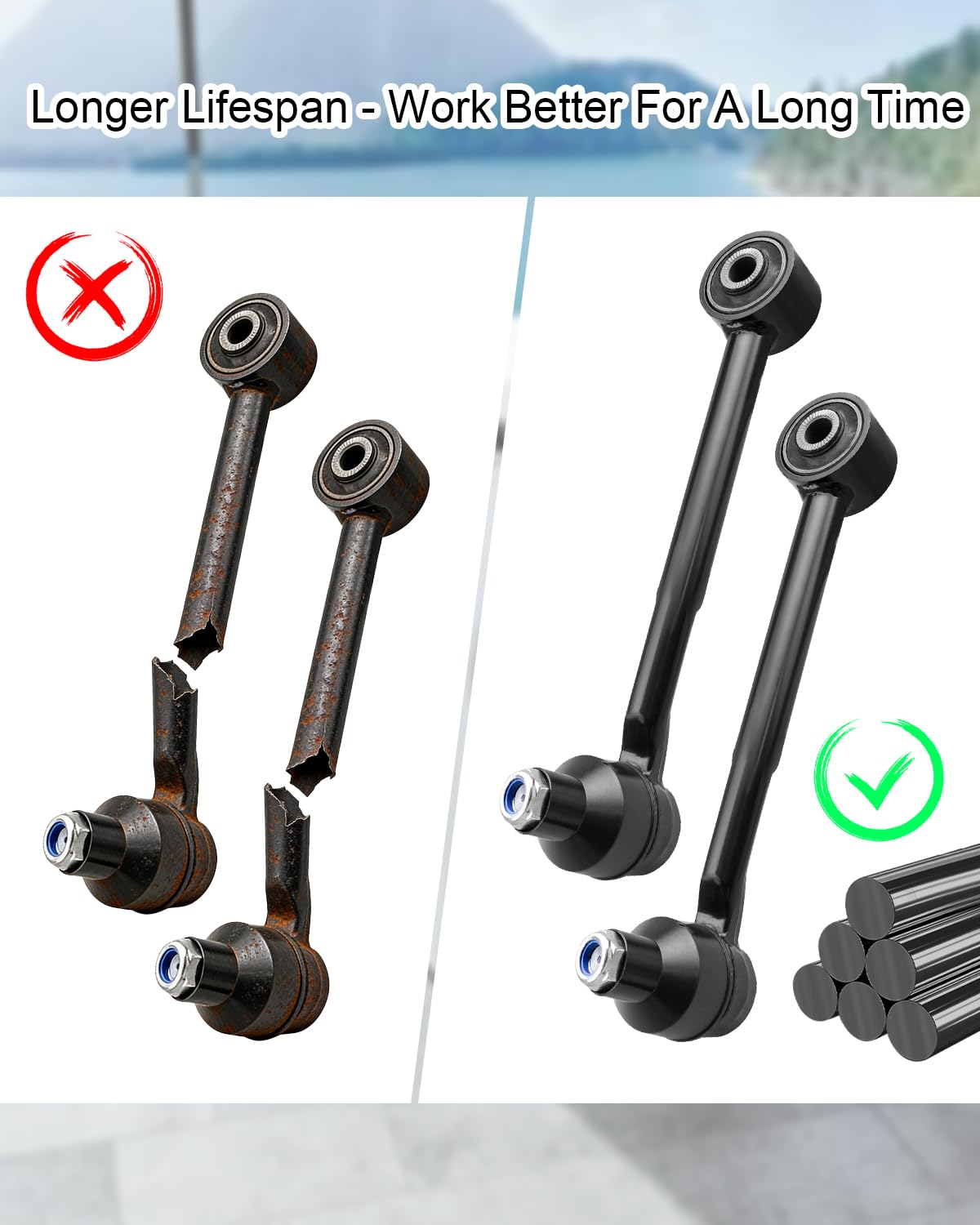 Braccio Controllo Posteriore Inferiore Per TOYOTA LAND CRUISER Prado