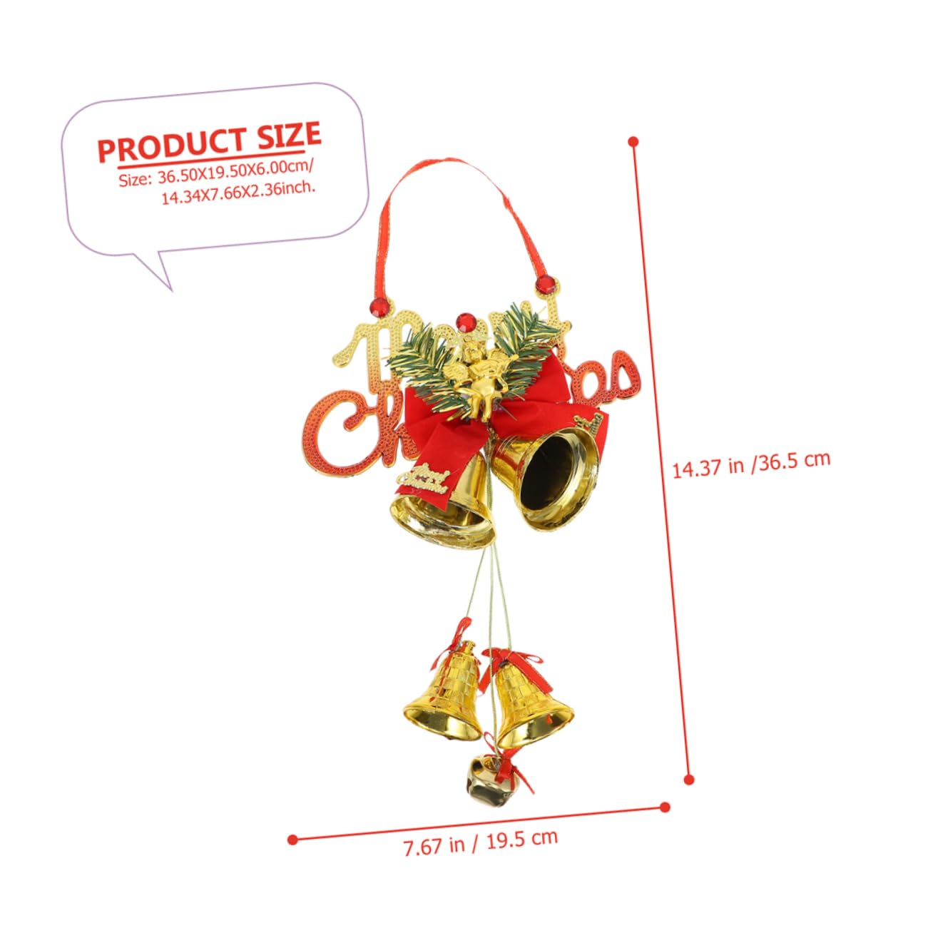 ABOOFAN 5 Set Decorazioni Natalizie Decorazione Campane Di Ornamenti Natalizi Decorazioni Cameretta Pendenti Natalizi L'impiccagione Dell'albero Di Natale Adorna Addobbi Natalizi 2 Pezzi*5