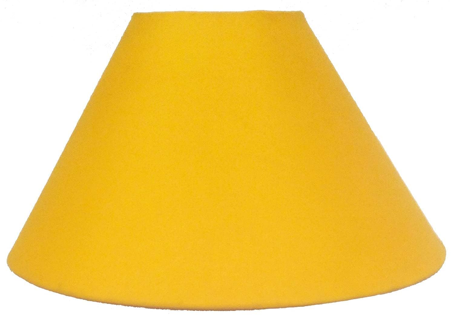 "Round Plain Table Lamp Shade – 10-Inch Yellow Lamp Shade for Office and Bedroom – Pack of 1-image-38