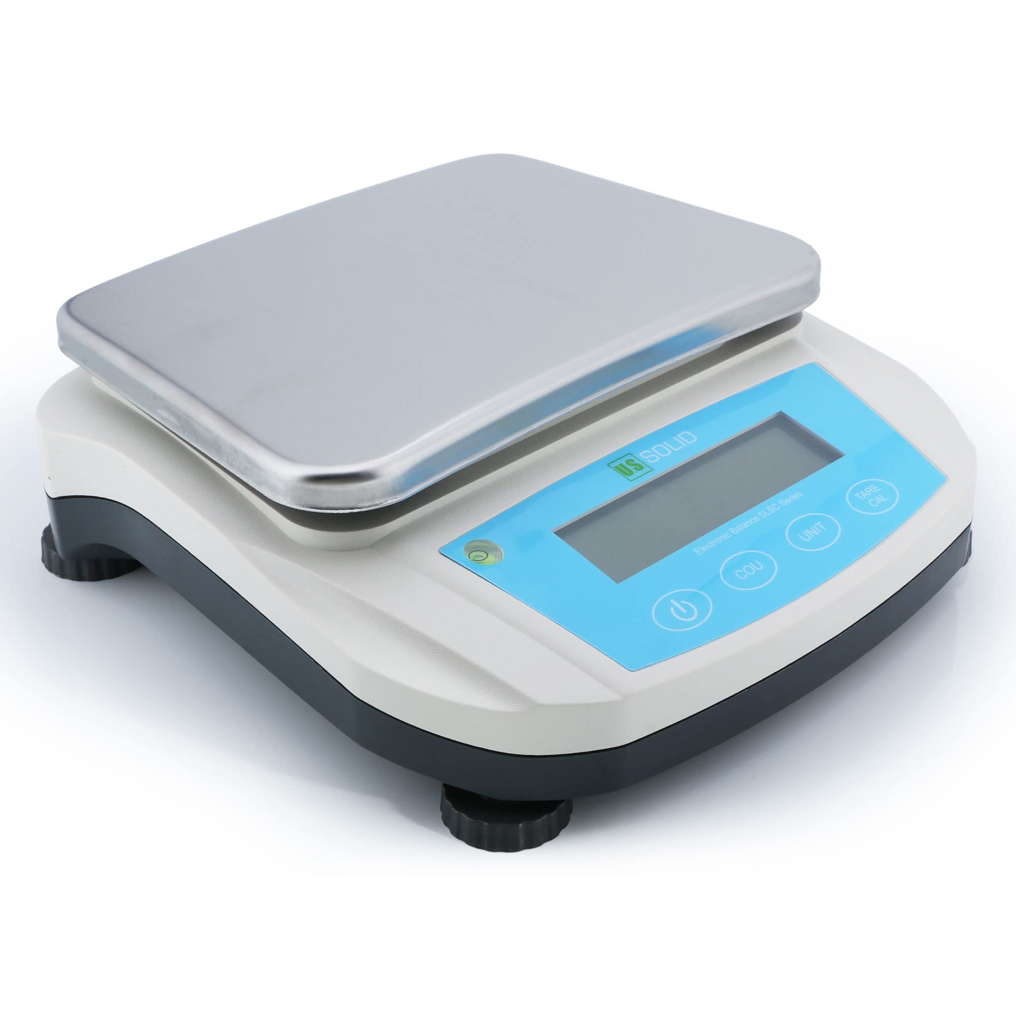U.S. Solid Báscula de laboratorio de precisión de 5000 g x 0,01 g, interfaz USB RS232, 19 unidades de medición