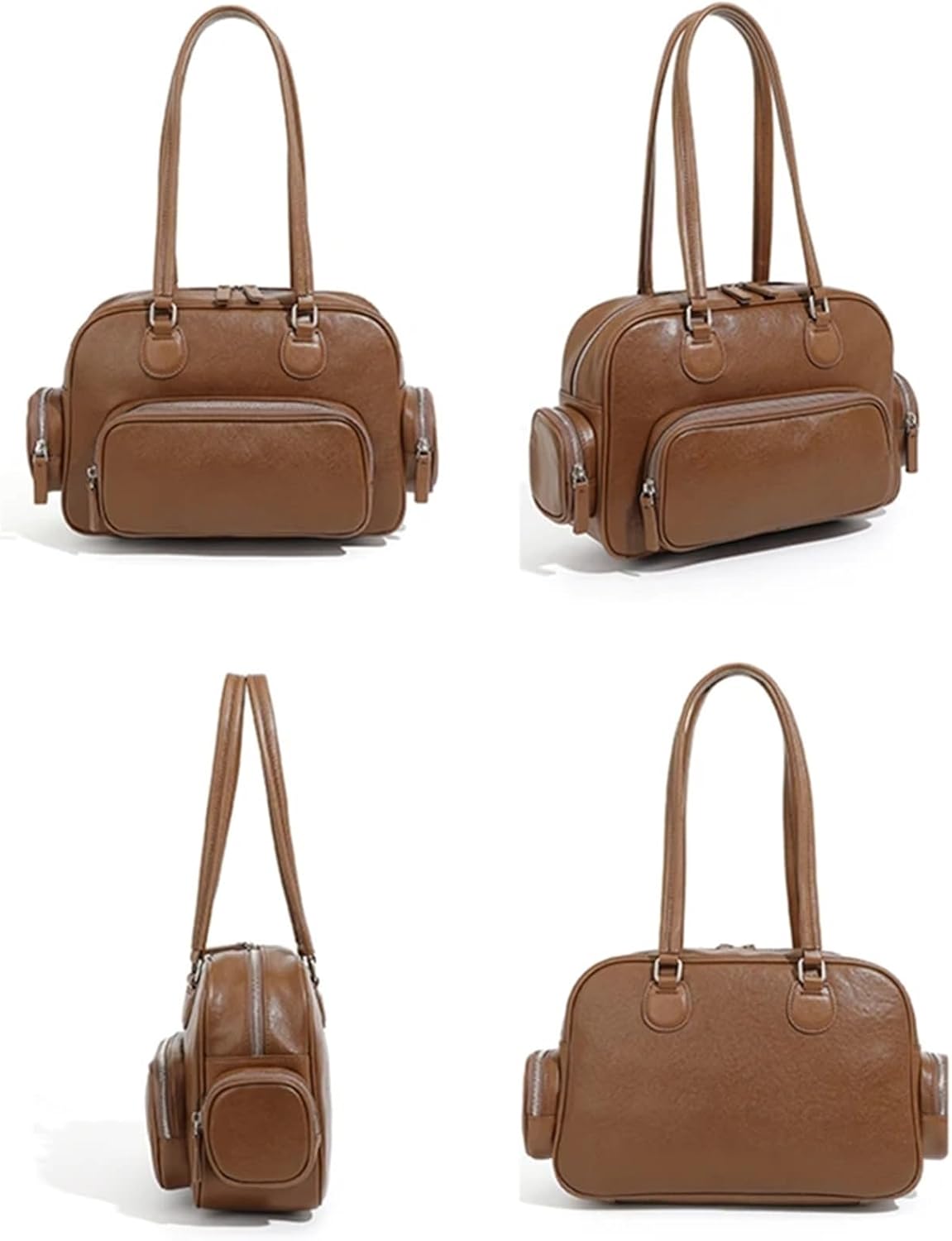 Leather Underarm Shoulder Bags For Women Satchel Tote Office Ladies Handbags
