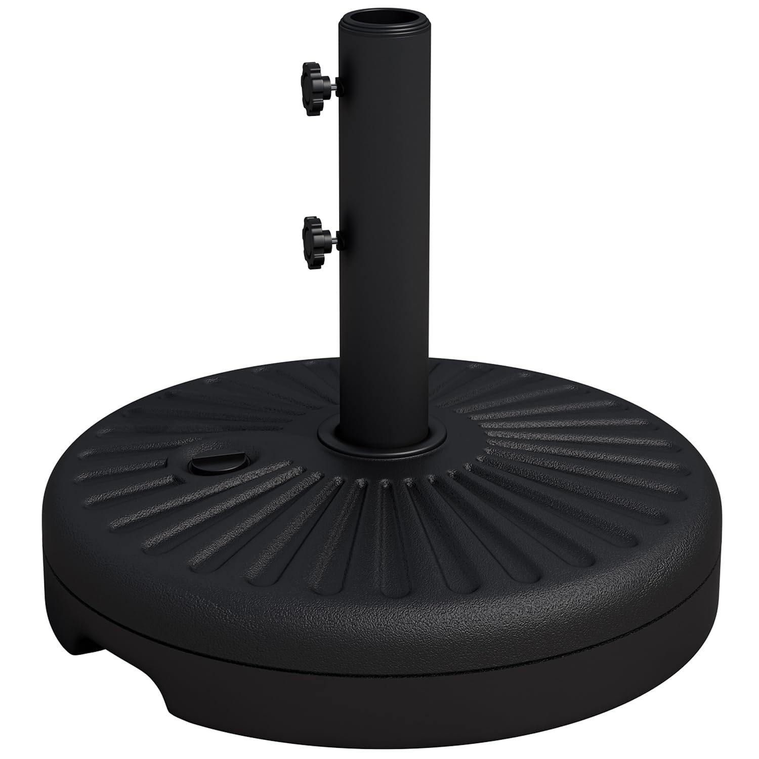 JEAREY 82lb Capacity Outdoor Umbrella Base Water Filled Stand, Patio Umbrella Base Stand, Patio Outdoor Heavy Duty Umbrella Holder Stand (Black)