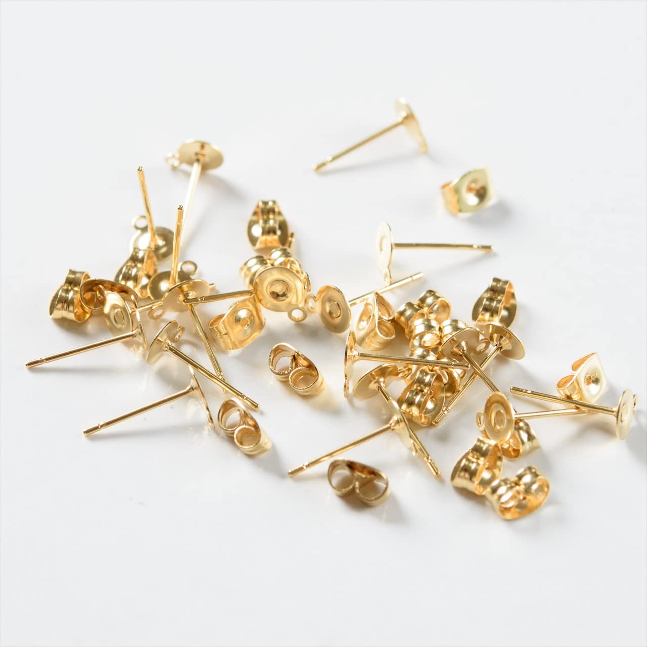 ピアスパーツ ポストピアス 316L サージカルステンレスピアス 金属アレルギー対応 10ペア 20個 20ヶ ハンドメイド アクセサリーパーツ