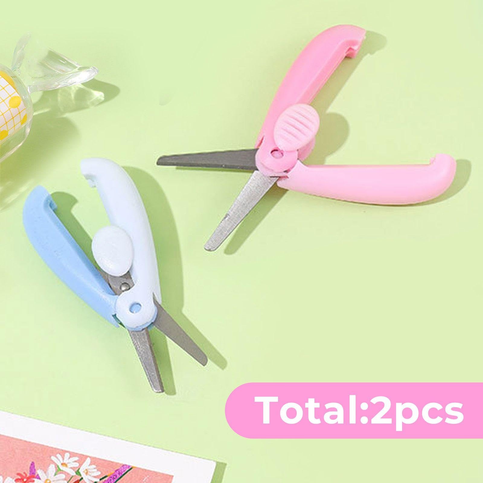 Mini Tijeras De 2 Piezas, Tijeras para Niños, Herramientas Hechas A Mano, Herramientas para Cortar Papel, Material De Oficina