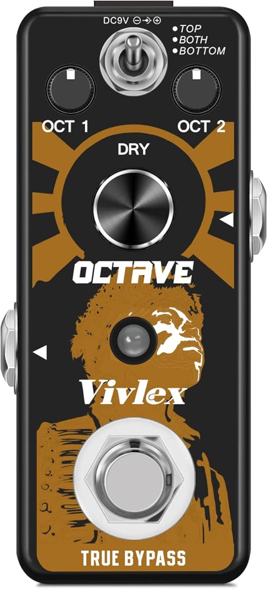 Vivlex Octave Guitar Effects Pedal Polyphonic Octave