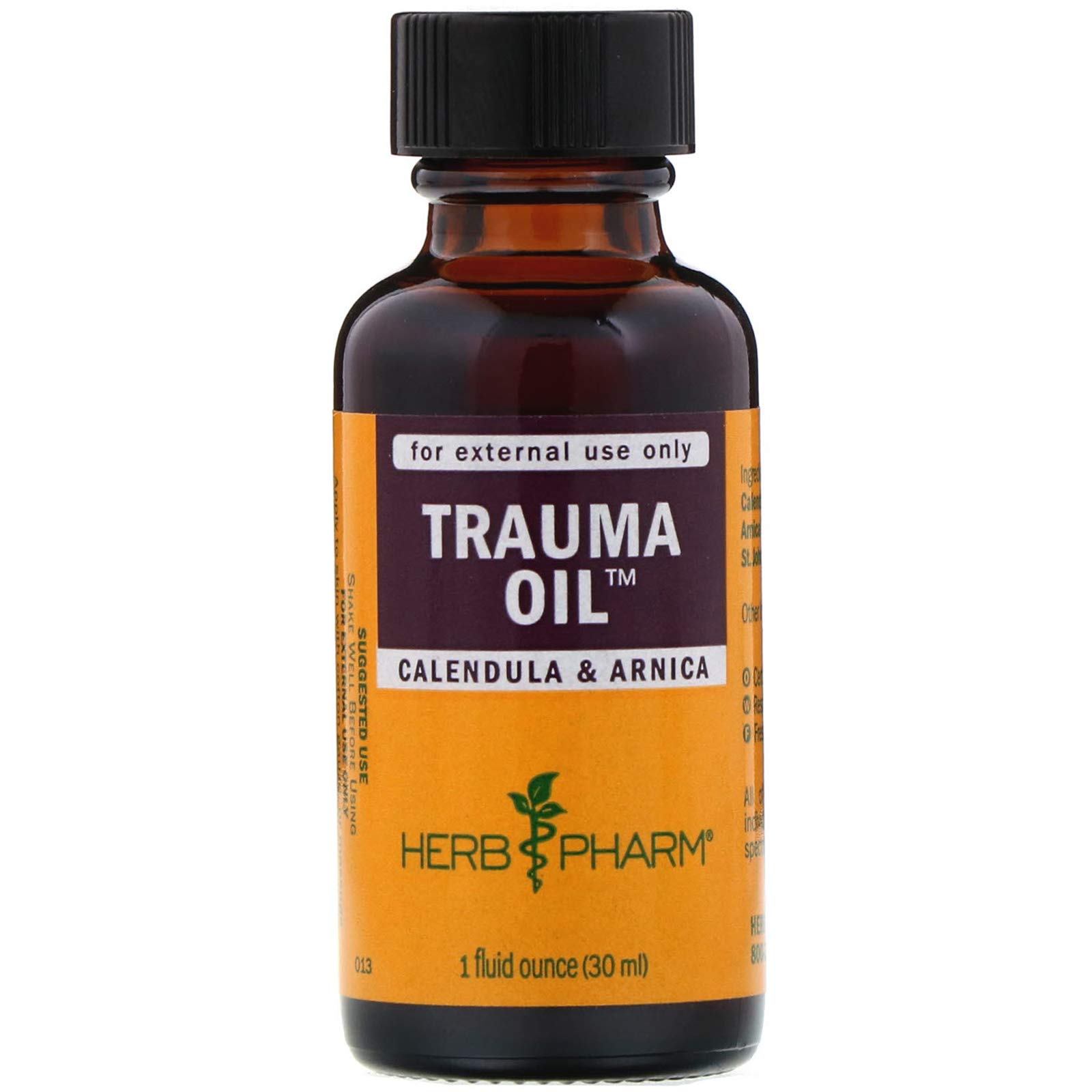 HERB PHARM Trauma Oil Compound, 1.2 Pounds (FAOIL01), 1 Fl Oz (Pack of 1)