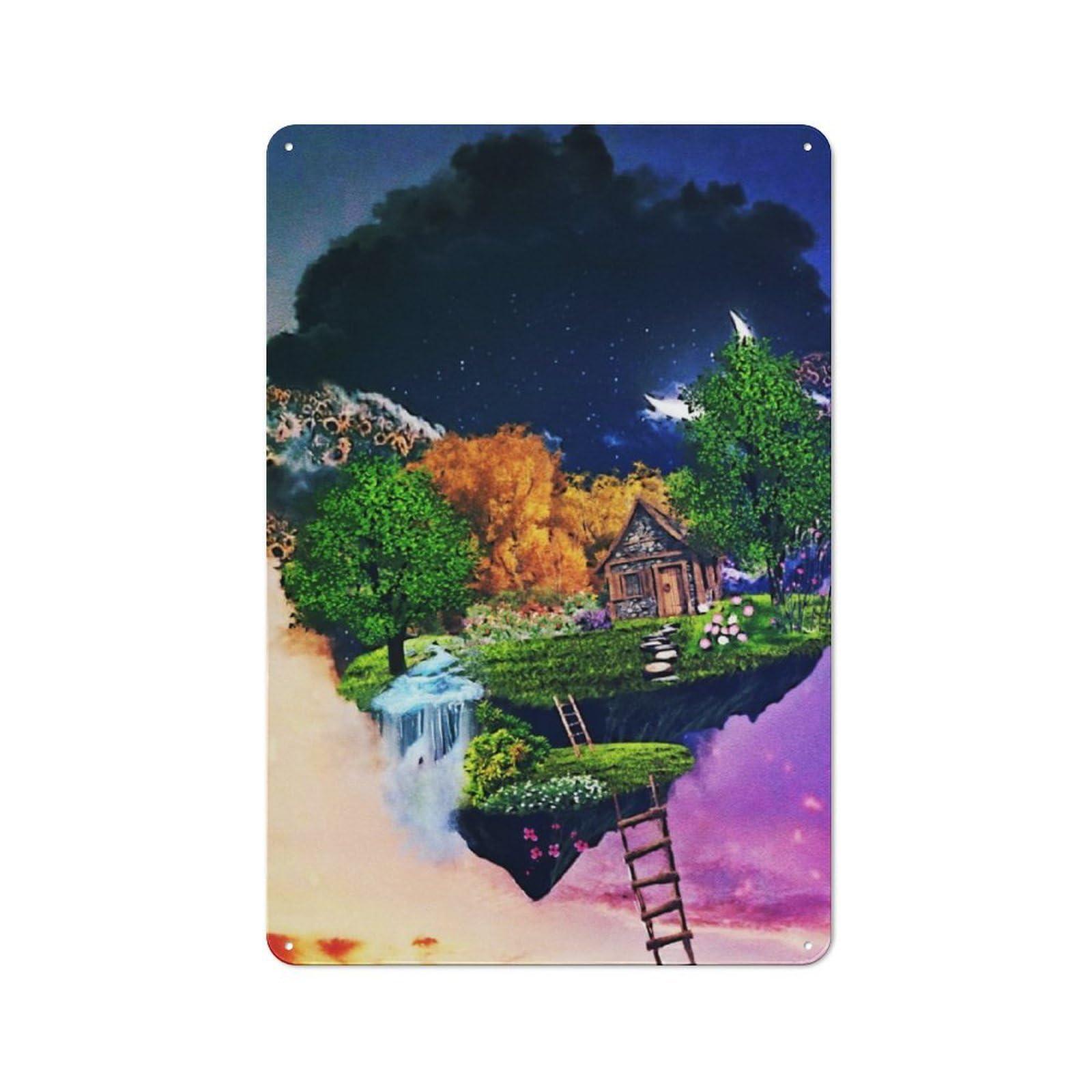 Junmoney Projects 27 30X20cm Retro Tin Wall Plaque With For Pub Or Café, A Winter Wall Decor Update For Café Interior Fans