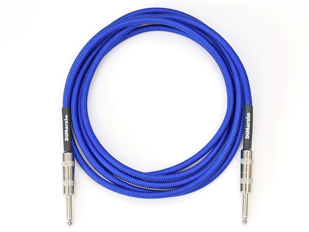 DiMarzio EP 1715SSEB Guitar Cable Instrument Cable Length 4.5 m Jack/Jack Blue