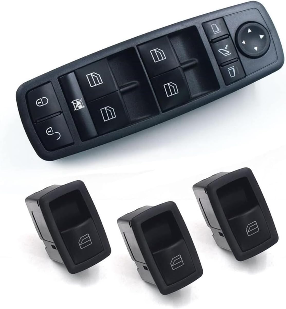 Commande lève-vitre Mercedes A1698206710 avec interrupteurs haute précision - 4
