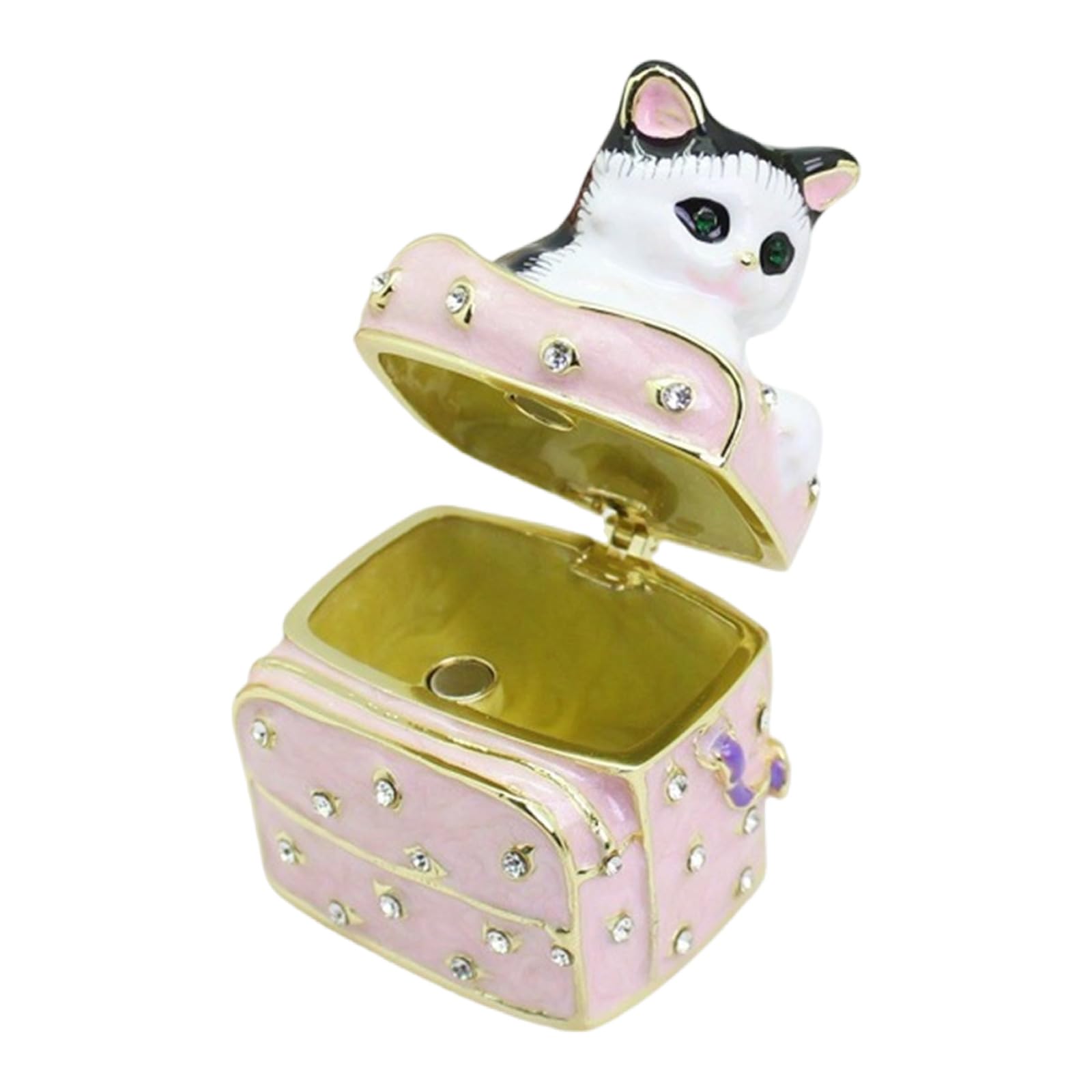 Piceioep Modern Minimalist Cats Jewelry Case with Waterproof Coating Space Saving Solution Cosmetic Organizers for Apartments Minimalist Dresser Organizers