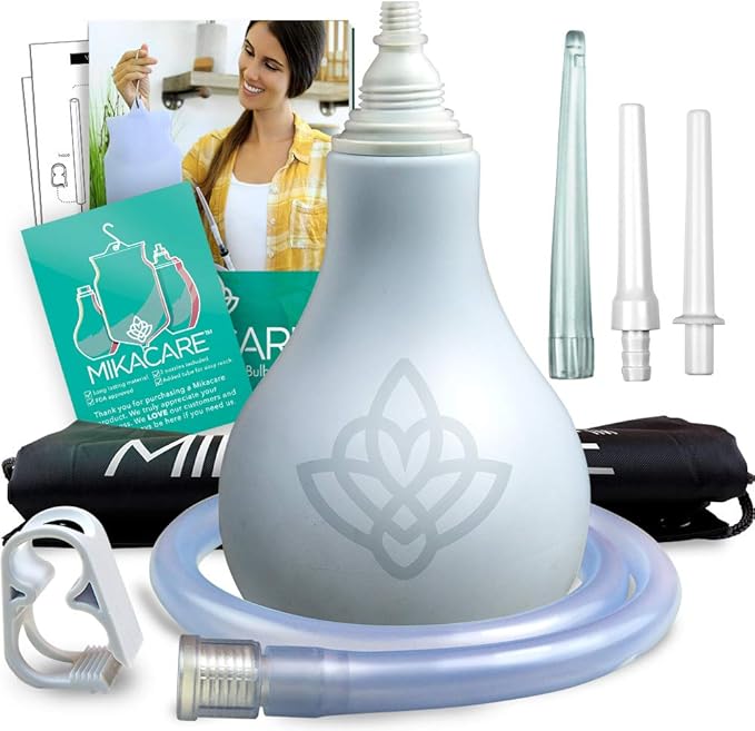 Enema Bulb Kit Extra Large 12oz Anal Douche for Men and