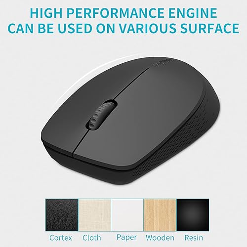 Miniatura 4 de Rapoo Ratón inalámbrico USB Bluetooth 2.4G, 2 canales Bluetooth con 1 receptor USB, mouse silencioso para conectar hasta 3 dispositivos, uso manual
