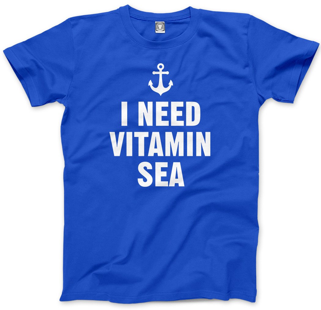 Hotscamp Men's Blue I Need Vitamin Sea Unisex T-Shirt - XX-Large