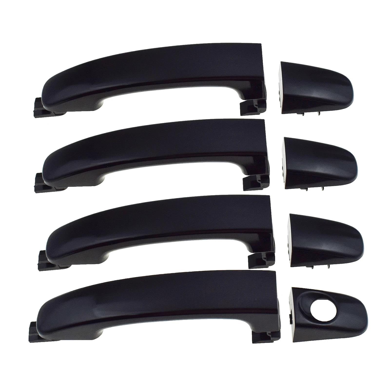ATGCBCAUF Exterior Door Handle Front Rear Left Right for Ford for Ranger for Everest T6 T7 AB3921218A14AC AB3926224A46AA Car Exterior Door Handles(Door Handle Set 4PCS)