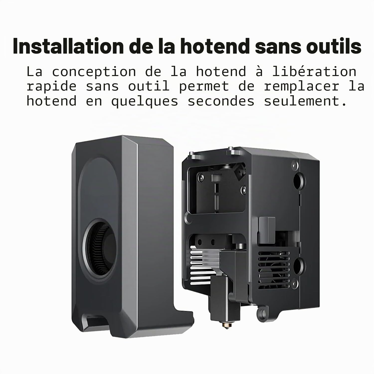 0,2 mm Hotend en céramique pour Centauri Carbon Hotend avec buse en laiton acier trempé, élément chauffant, extrudeuse, hot end de rechange, tête d'impression pour imprimante 3D Elegoo