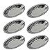 Zerodeko 250pcs Tinfoil Egg Tart Bases Foil Pans for Baking Tins Non-stick Easy Demould Oval Shaped