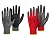 KAYGO 12 Pairs Gray PU Coated Seamless Knit and 12 Pairs Red PU Coated Seamless Knit Safety Work Gloves KG11P for Men and Women, Ideal for Light Duty Work