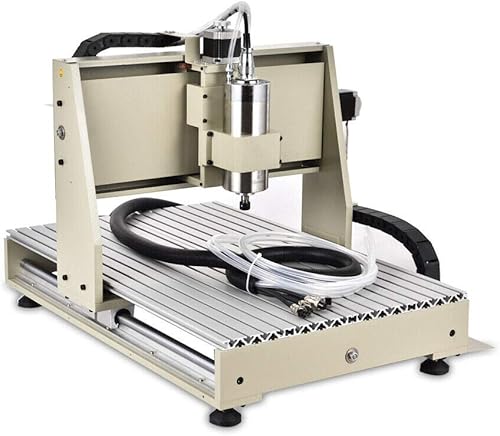 Miniatura 7 de Futchoy Máquina de grabado USB CNC 6040 de 4 ejes, fresadora de PCB con controlador de 110 V 1.5 KW VFD enfriada por agua para metal, madera, vidrio