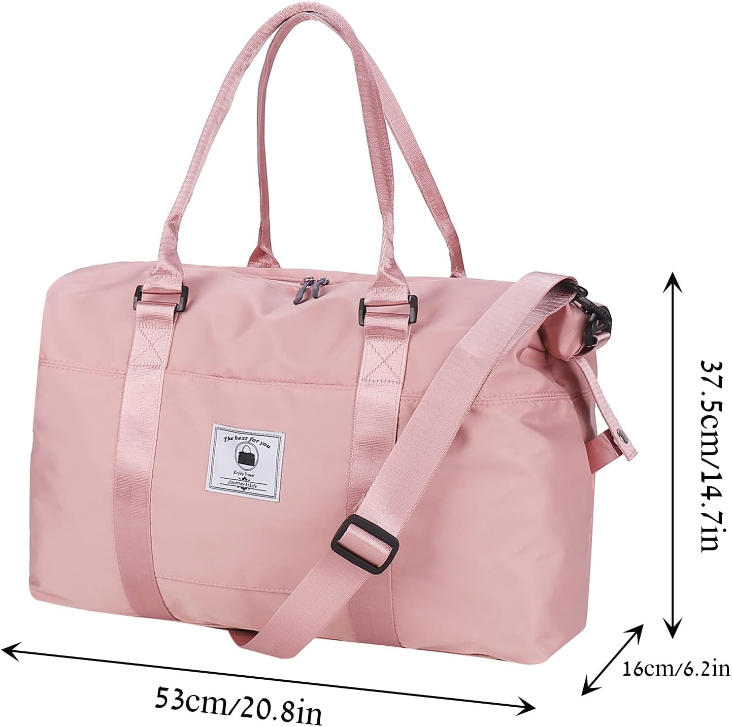 Travel Duffle Bag, Waterproof Sport Tote Gym Bag for Women Men, Overnight Weekender Carry On Bag with Wet Pocket - Image 2