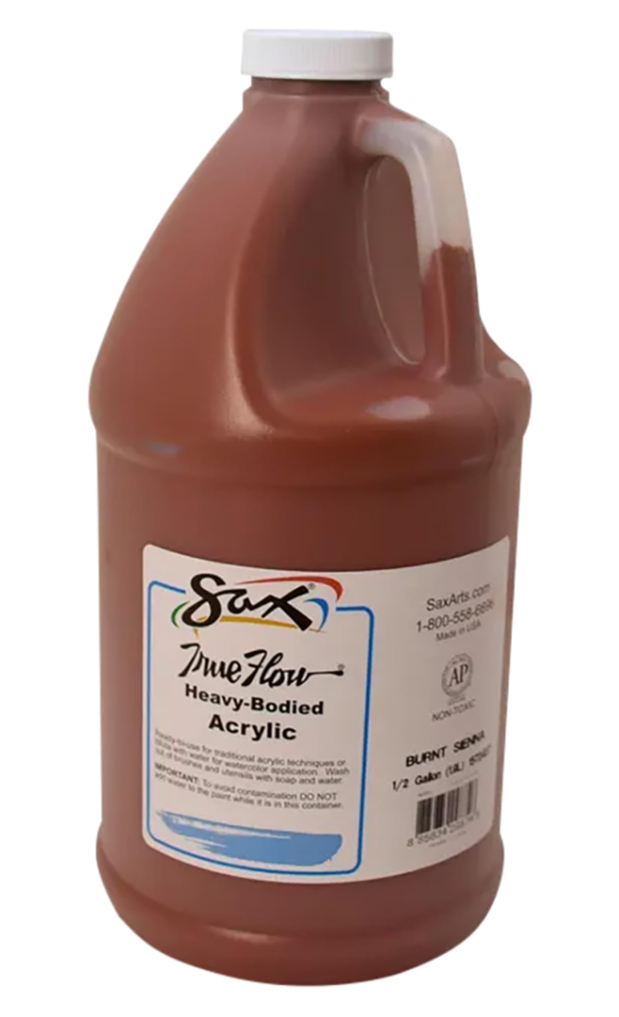 Sax PAINT ACRYLIC HB BURNT SIENNA 1/2 GALLON