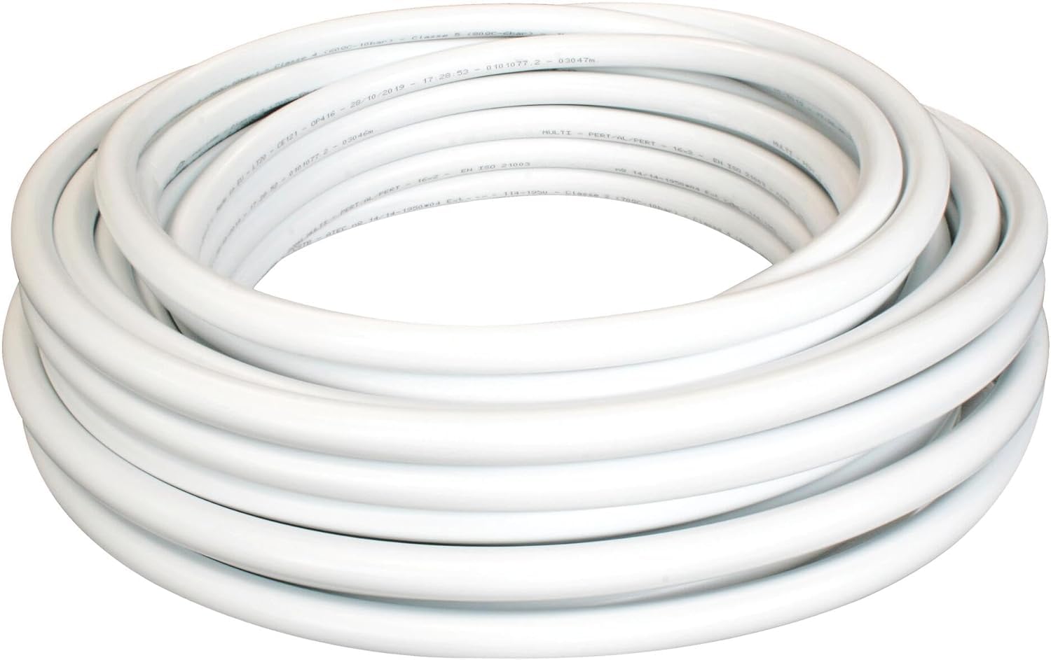 Tubo Acqua Multistrato Rivestito Ø16x2 Ø20x2mm Coibentato isolato Tubo Multistrato per riscaldamento e acqua potabile impermeabile flessibile e resistente alla corrosione Rotolo da 50mt (Ø20x2mm)