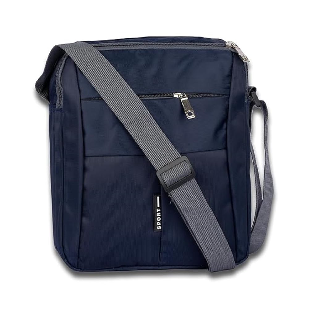 Nylon Sling Cross Body Water Resistance Travel Shoulder Bag | Work Business Messenger Bag with Adjustable Strap for Men Women-image-49