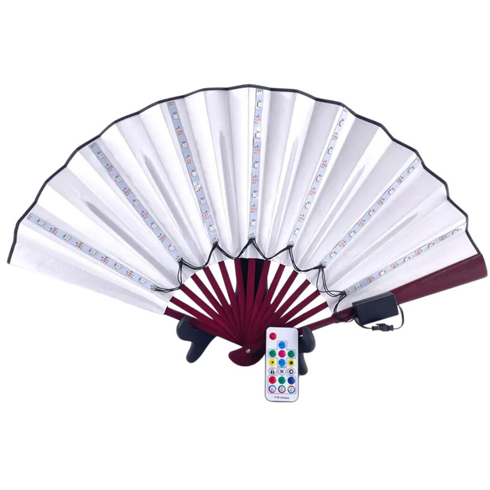 Éventail pliable à LED vintage magique pour un mariage