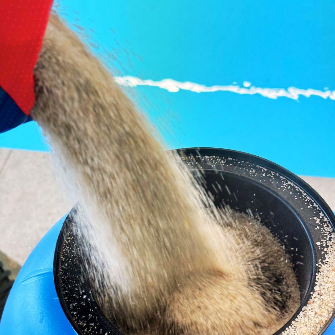 poolomio Sable filtrant Piscine Filtre à Sable 25 kg | Sable de Quartz Azuro de Haute qualité, Filtre à Sable, Filtre de Piscine | 0,6-1,2 mm de granulométrie pour Une Eau de Piscine limpide