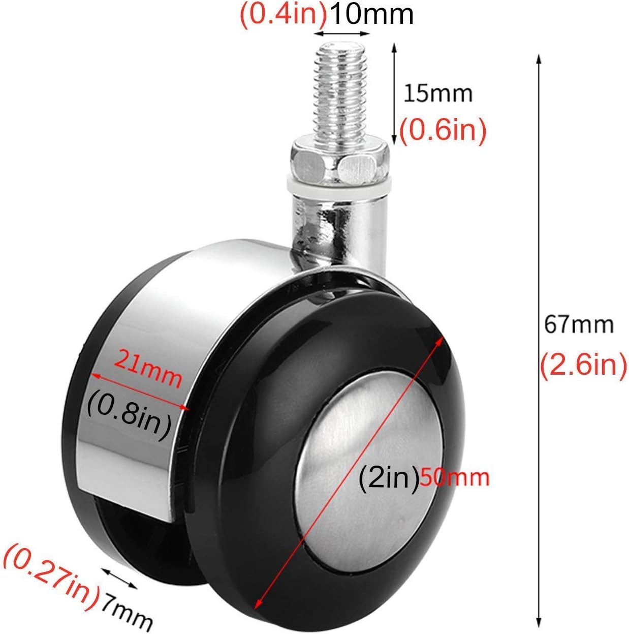 楽天市場】LINE友達限定☆5%OFF＆P2倍！交換用キャスター 椅子キャスター 5点セット チェアホイール 差込式 360度回転 床 傷防止 静音  オフィス 事務所 デスク チェア用 椅子用 イスキャスター 3インチ キャスター 車輪 360度回転 静音 PU ゴム 交換用 耐荷重250KG :  ICEMART キャスターホイール、回転チェアキャスターオフィスチェア回転キャスターホイール、2インチツインキャスター、トロリープラスチックホイール
