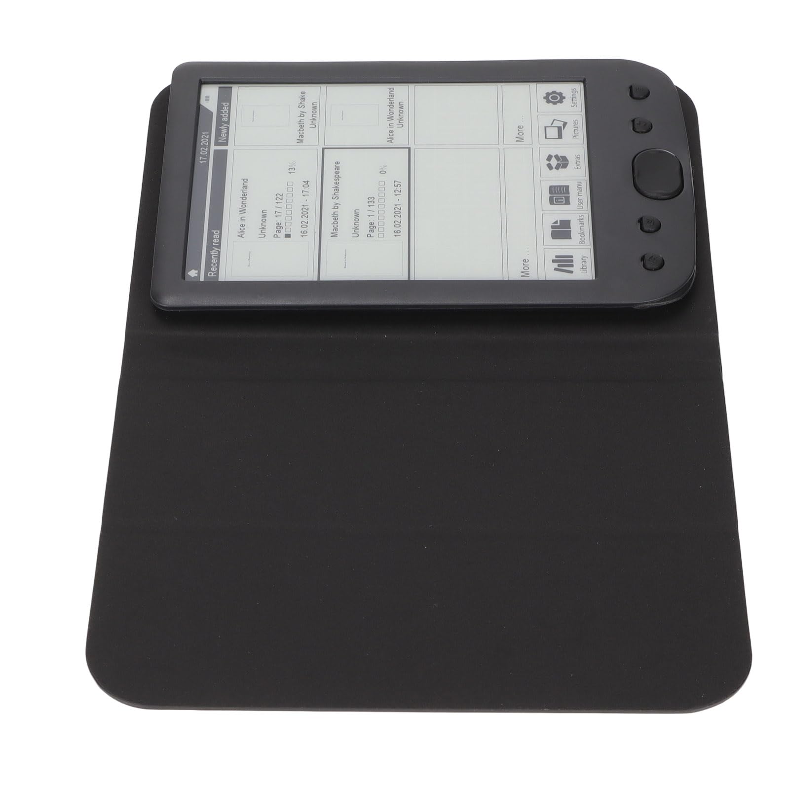 Lettore di Ebook Schermo a Inchiostro Ad Alta Risoluzione da 6 Pollici 800x600 per la Lettura della Salute degli Occhi, Custodia Protettiva Inclusa