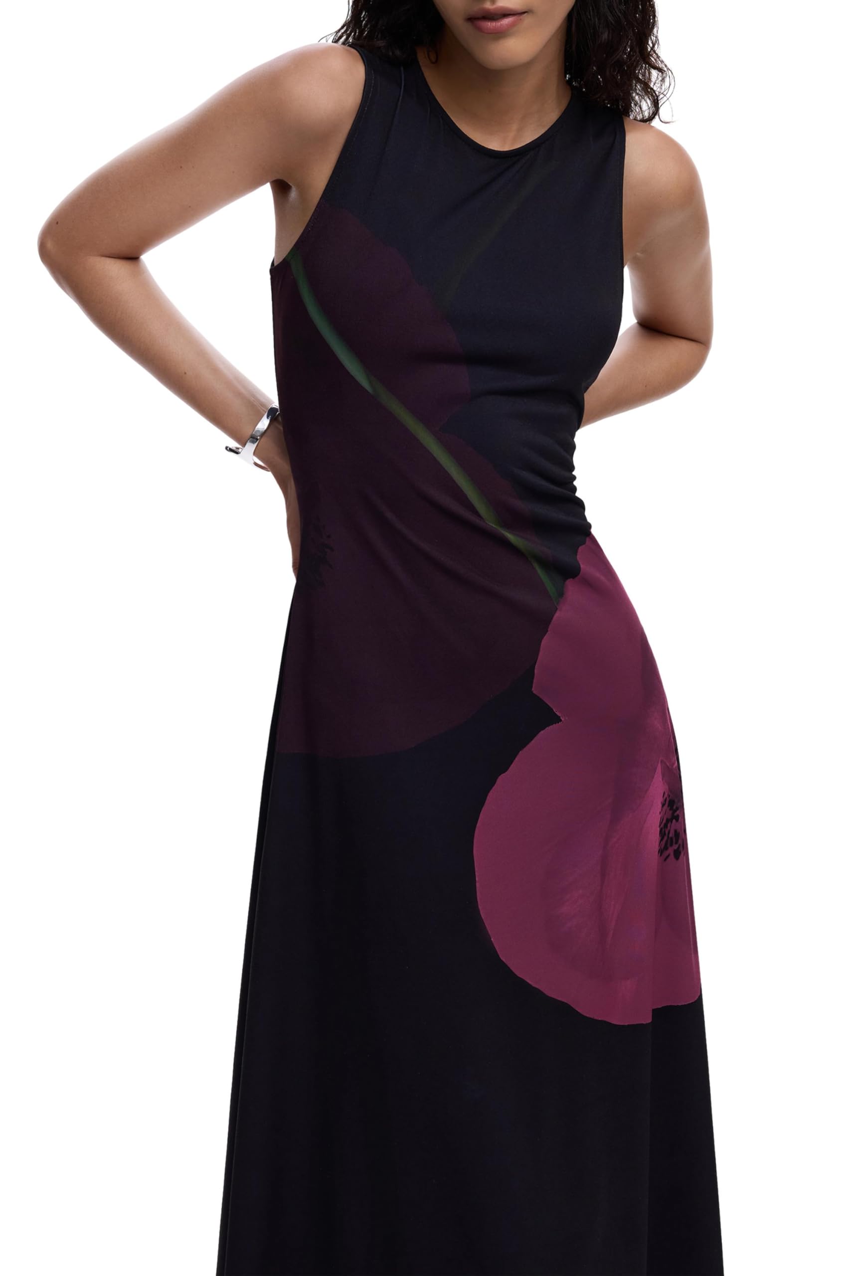 Desigual, Damen, Kleider, Virginia, Schwarz, (M)