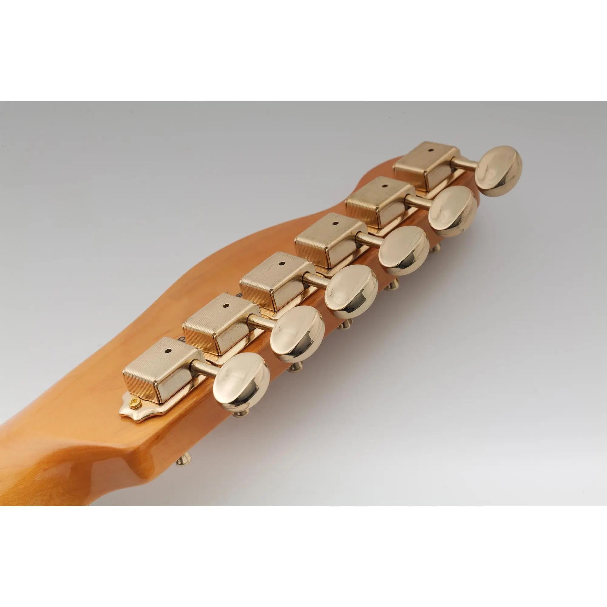 Guitarra Clavijas De Afinación 6 Afinadores De Guitarra En Línea Cabezales Máquina Clavijas Afinación Juego Llaves Accesorios Para Instrumentos Musicales(Gold)