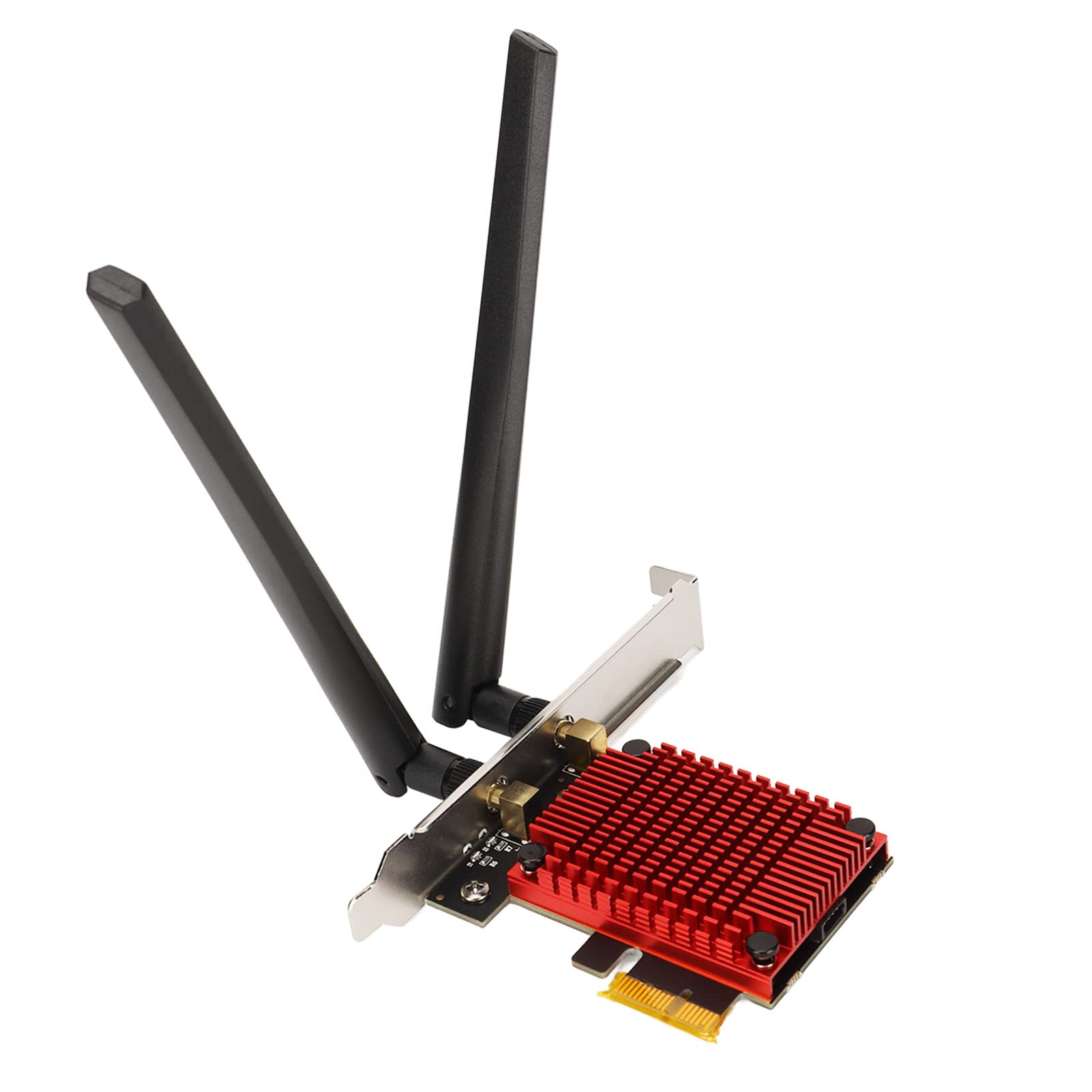 Scheda WIFI PCIe, Antenna AC68 6dBi, Supporto Scheda Wireless Dual Band 2.4G 5G, Velocità di Trasmissione 2000 MBps Compatibile con Interfaccia PCIe X4 X8 X16 per Sistema Win 10 e Win 11 a 64 Bit