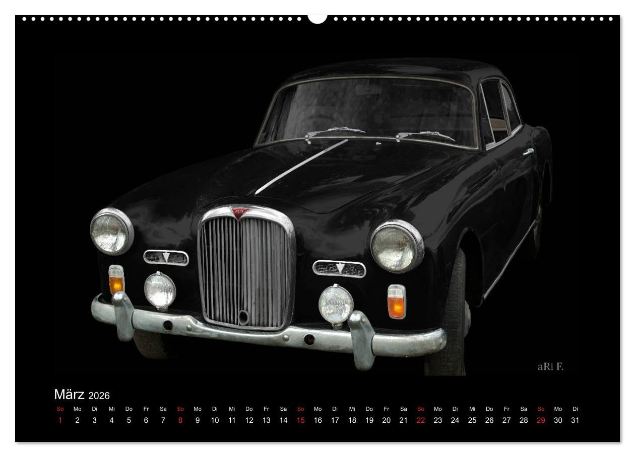 2026 Oldtimer by aRi F. (hochwertiger Premium Wandkalender 2026 DIN A2 quer), Kunstdruck in Hochglanz: Odltimerfotografie (CALVENDO Mobilitaet)