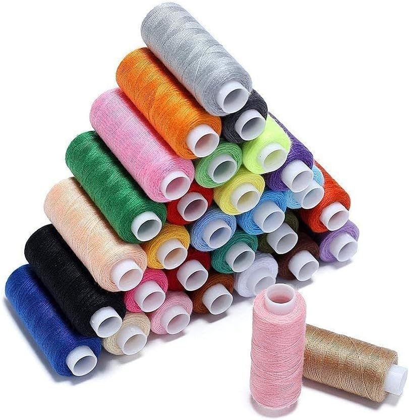 Diy Crafts 11369 India 999 Sewing Thread Coil Polyester All Purpose for Hand and Machine, 39 Lines, 250 Yards, Multicolor