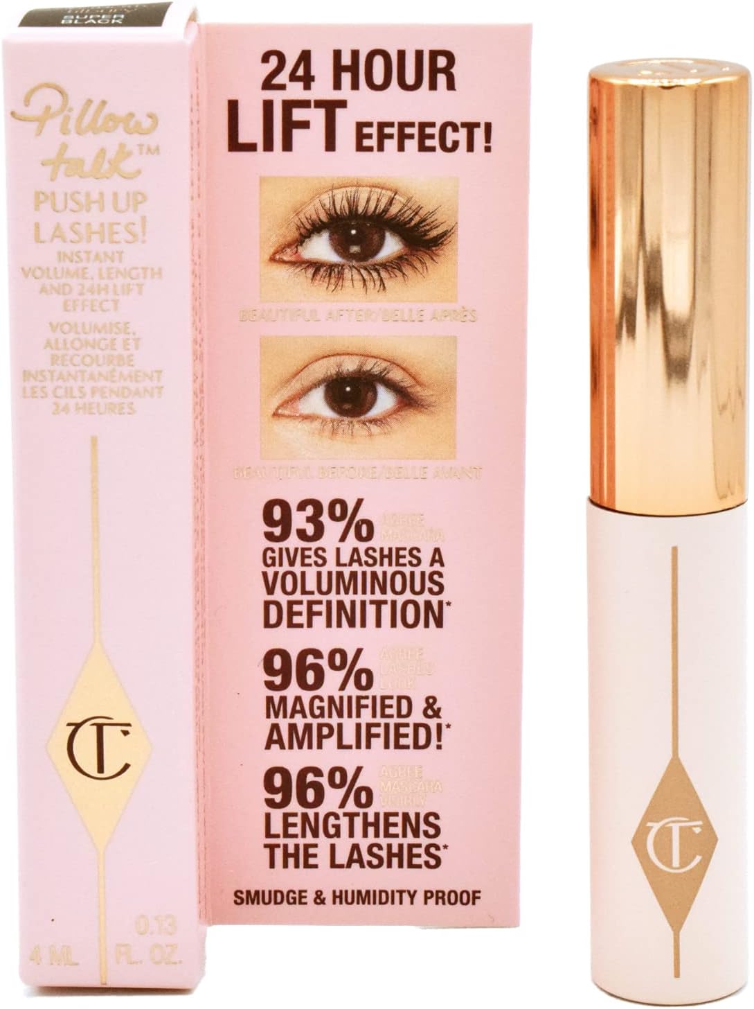 Pillow Talk Push Up Lashes Mascara by - Travel Size 4ml
