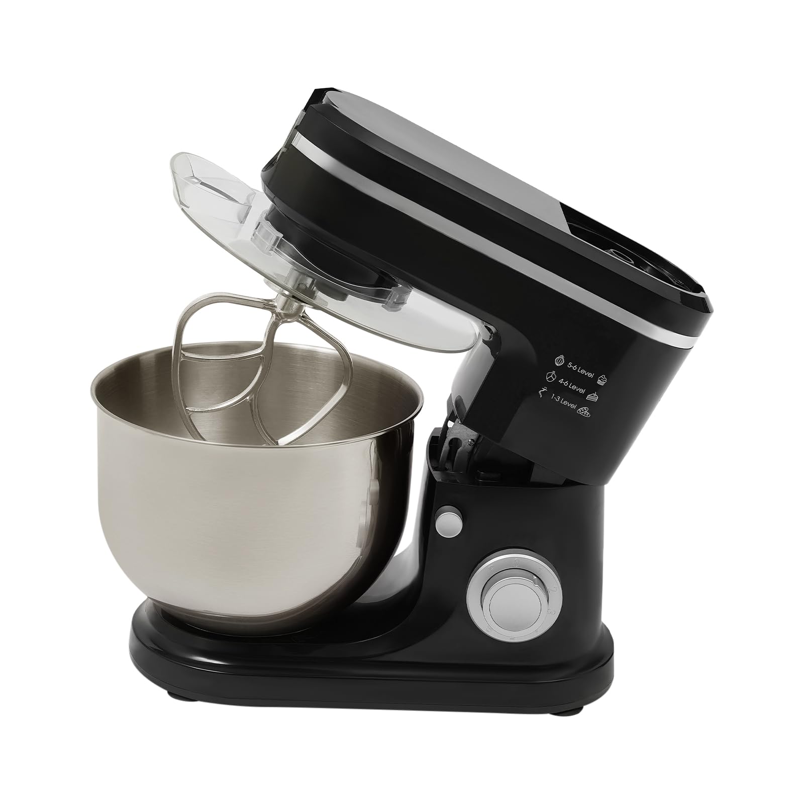 Robot kuchenny Food Processor, mikser stojący 1500 W, 6 + 1 stopni prędkości, 3 różne narzędzia do miksowania, mikser wielofunkcyjny, automatyczne wyłączanie