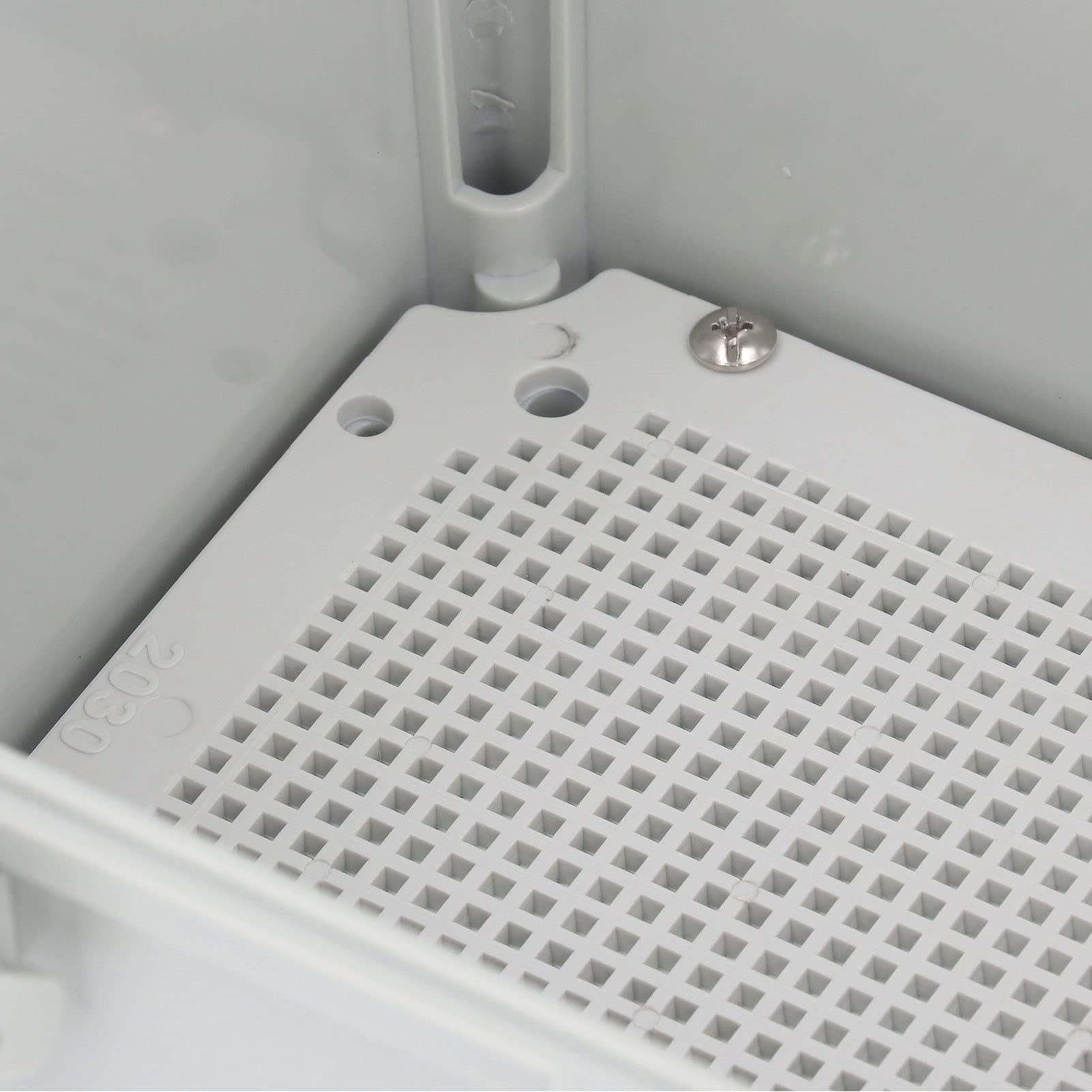 Graue Klappabdeckung für Elektro-Verteilerkasten, IP67 wasserdichter Projektbox, wasserdichte ABS-Gehäuse mit leicht zu öffnenden Clips für Outdoor-DIY-Elektronik und Garten