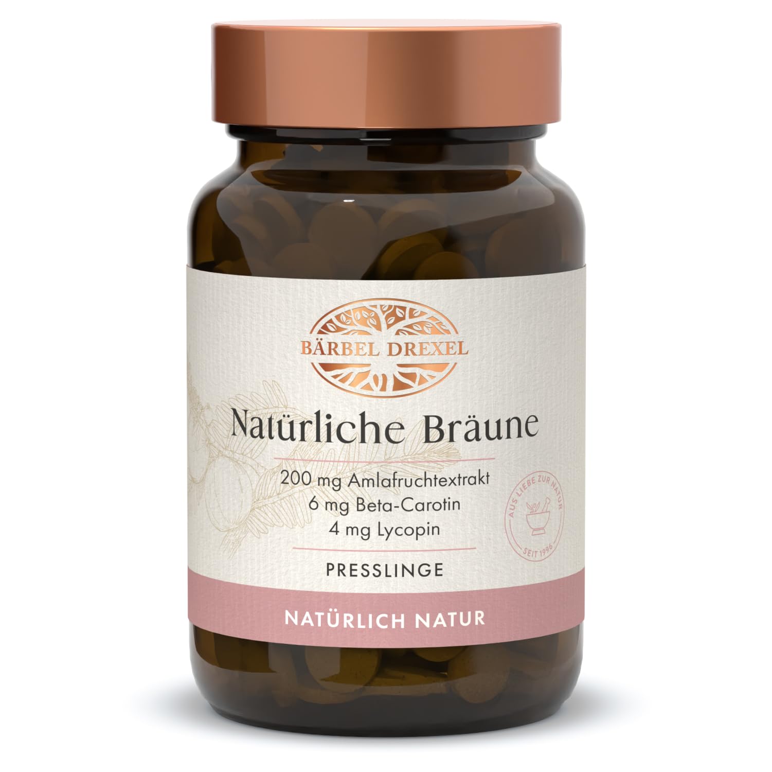 BÄRBEL DREXEL Natürliche Bräune mit Beta-Carotin Hochdosiert + Carotinoid-Vitaminen (80 Stk) Unterstützen die Bräunungsfähigkeit des Körpers, Vegan, Bräunungskapseln ohne unerwünschte Zusätze
