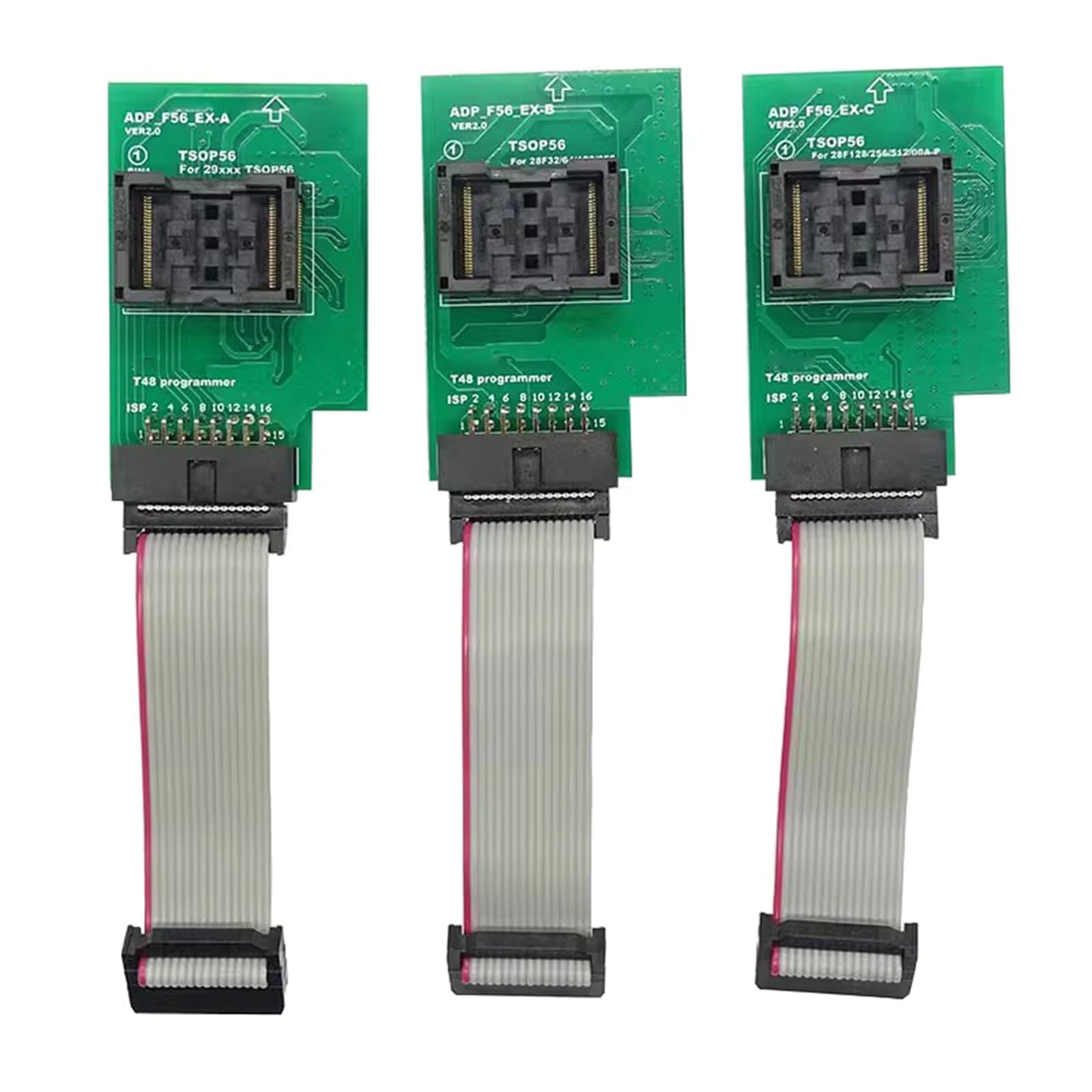 Adaptador TSOP56 programador T48 soluciona fallas de conexión para programación eficiente 7
