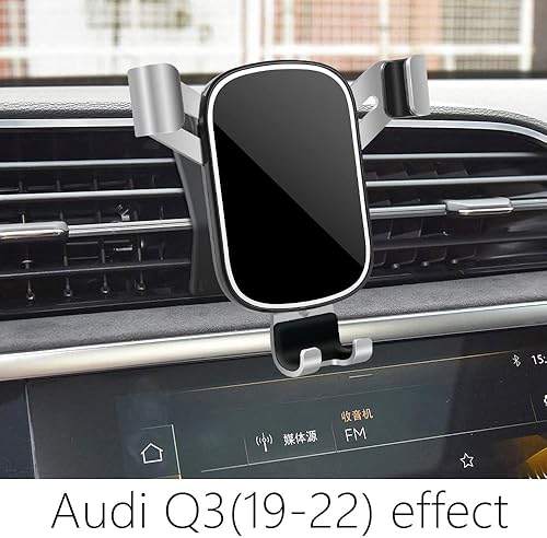 Miniatura 2 de LUNQIN - Soporte de teléfono de coche para Audi Q3 2019-2024 teléfonos grandes con funda Accesorios para automóvil, soporte de navegación,