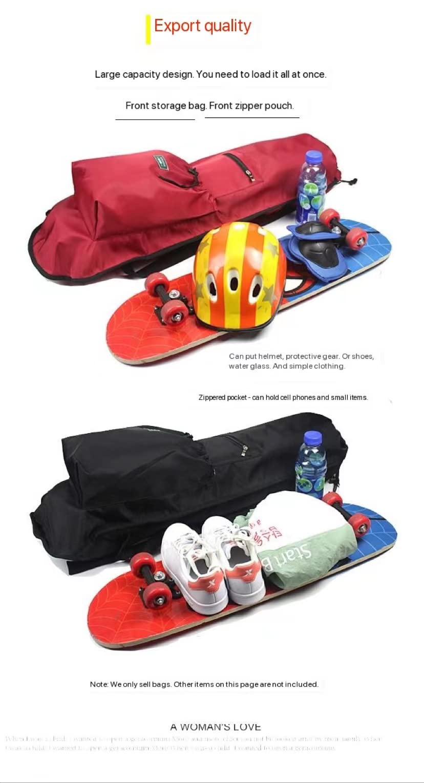 Torba na deskorolkę Podwójna warp Longboard Land Deska surfingowa Big Fish Torba do przechowywania dzieci Przenośny zagęszczony plecak (b)