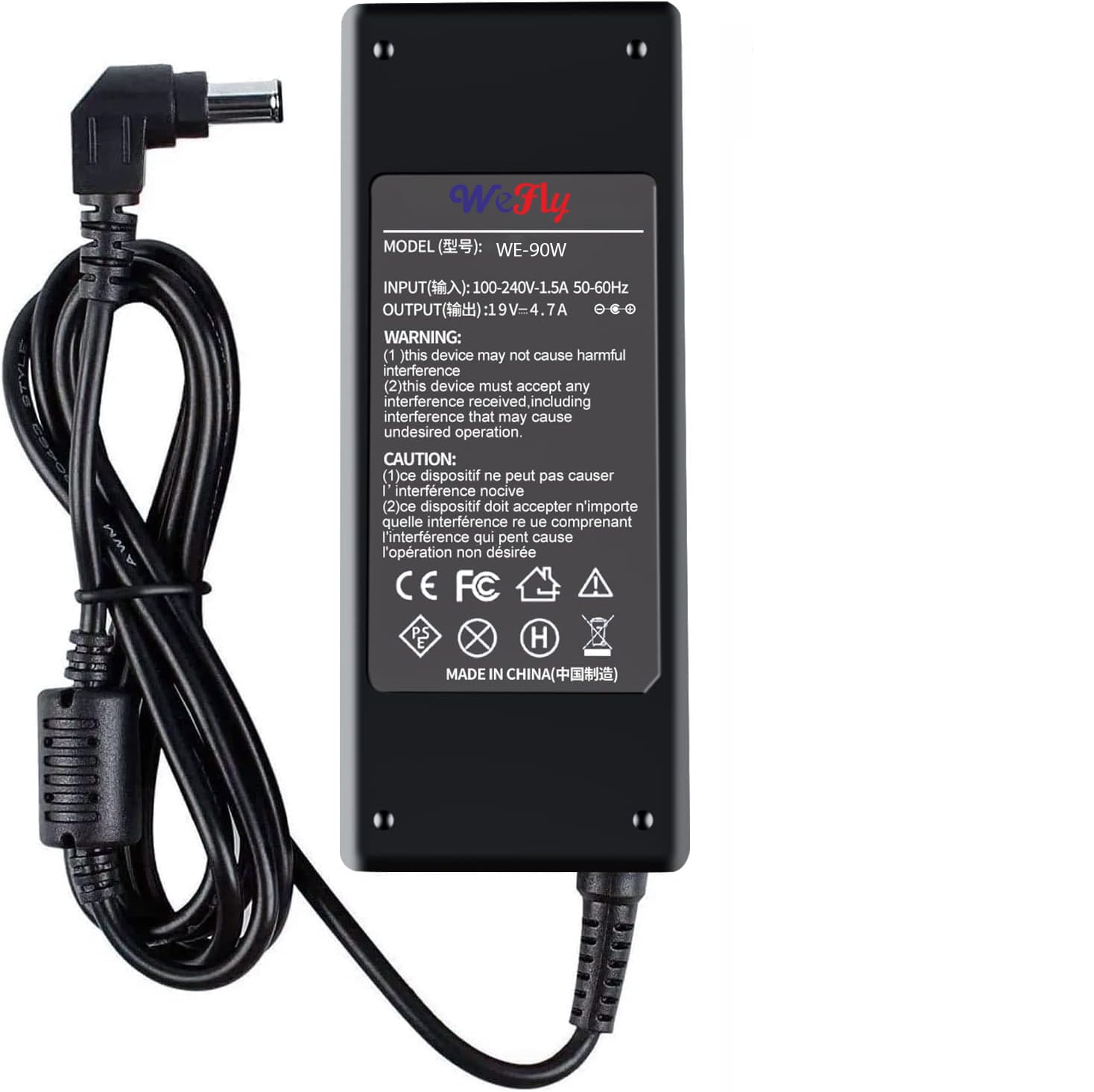 WeFly 90W 19.5V 4.7A 6.5mm X 4.4mm Laptop Adapter for Sony Bravia TV 24'' 32'' 40'' 42'' KDL-24 KDL-32 KDL-40 KDL-42 W600B W650A W700B W800B, Sony Vaio Laptop Charger PCG VGN VGP SVE14 SVE15-picture-27