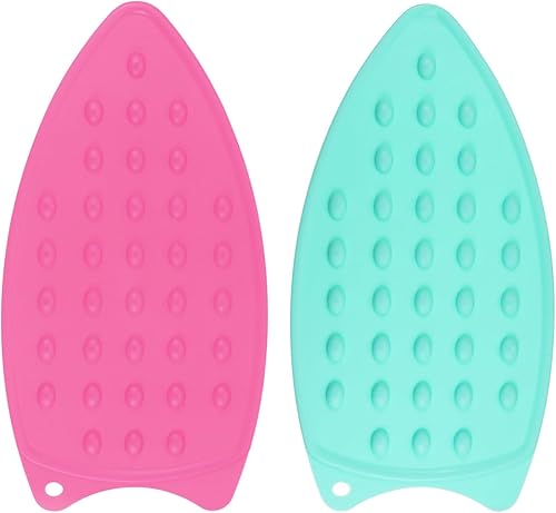Miniatura 51 de HARFINGTON 2 almohadillas de silicona para planchar multiusos, resistente al calor, placa de descanso de hierro para tabla de planchar, resistente